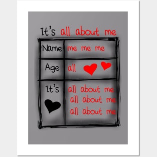 It’s all about me Posters and Art